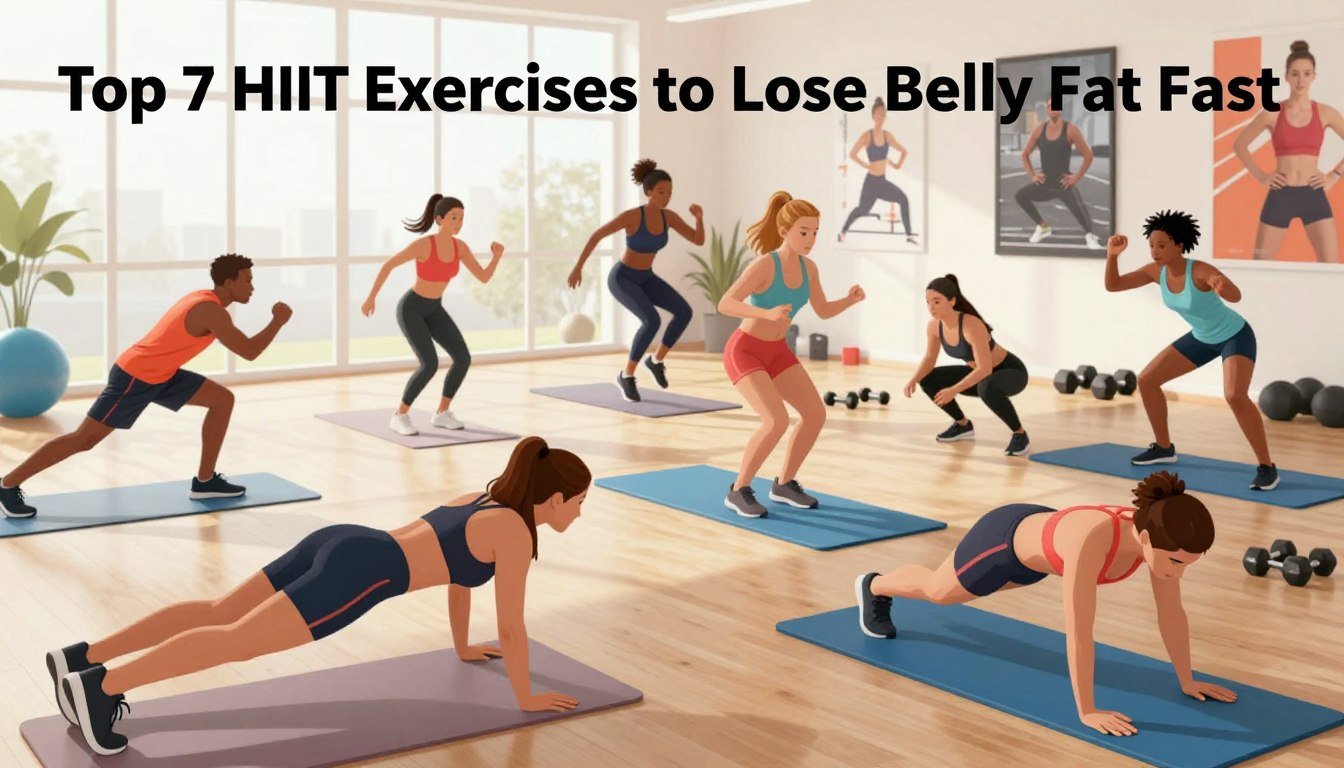 Top 7 HIIT Exercises to Lose Belly Fat Fast Science-Based 1 Top 7 HIIT Exercises to Lose Belly Fat Fast (Science-Based).